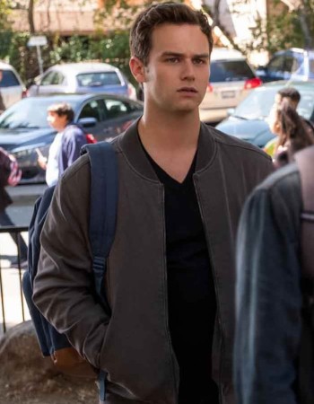 13 Reason Why Brandon Flynn (Justin Foley) Grey Bomber Jacket