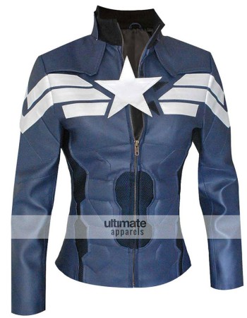 Captain America Winter Soldier Women Jacket Costume