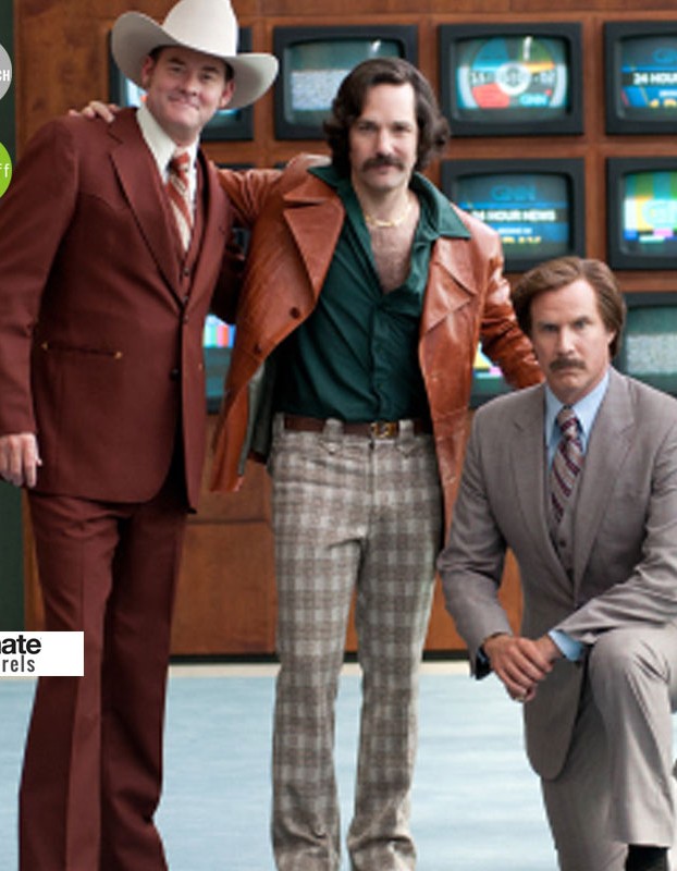 Anchorman 2 Paul Rudd (Brian Fantana) Brown Coat
