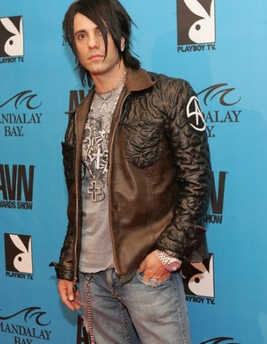 Criss Angel Designers Brown Quilted Biker Jacket