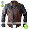 Criss Angel Designers Brown Quilted Biker Jacket