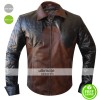 Criss Angel Designers Brown Quilted Biker Jacket