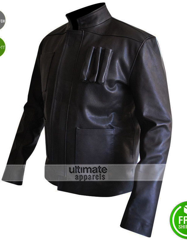  Star Wars Han Solo Force Awakens Leather Jacket