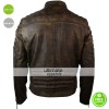Men Retro Vintage Distressed Leather Jacket