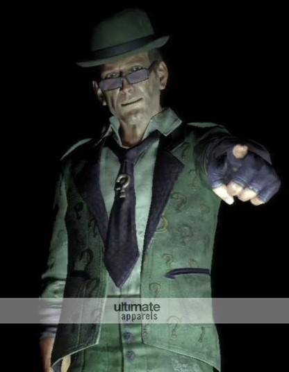 Batman Arkham City Riddler Costume Jacket