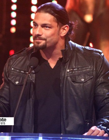 Roman Reigns WWE Awards Black Leather Jacket