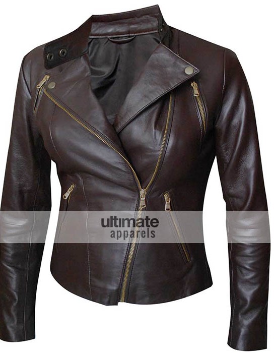 Women Brown Slim Fit UK Jacket