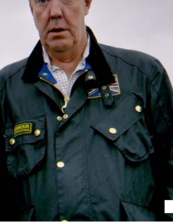Jeremy Clarkson Barbour Black Leather Jacket