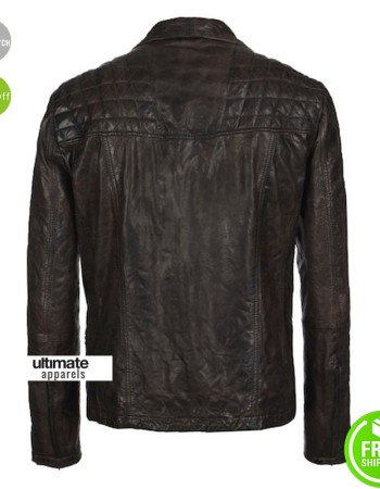 AllSaints Joe Jonas Leather Biker Jacket