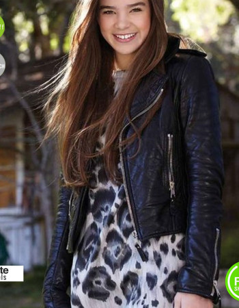 Balenciaga Hailee Steinfeld Black Women Biker Jacket