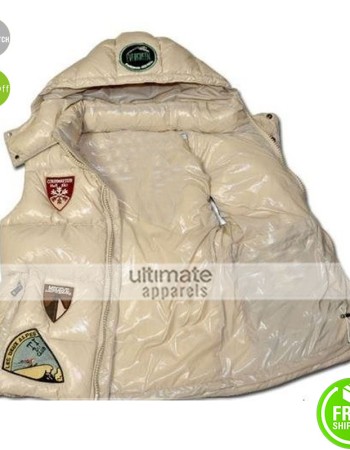 Moncler French Multiple Logo Women Hooded Vest
