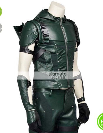 Arrow Season 4 Stephen Amell Costume Leather Jacket