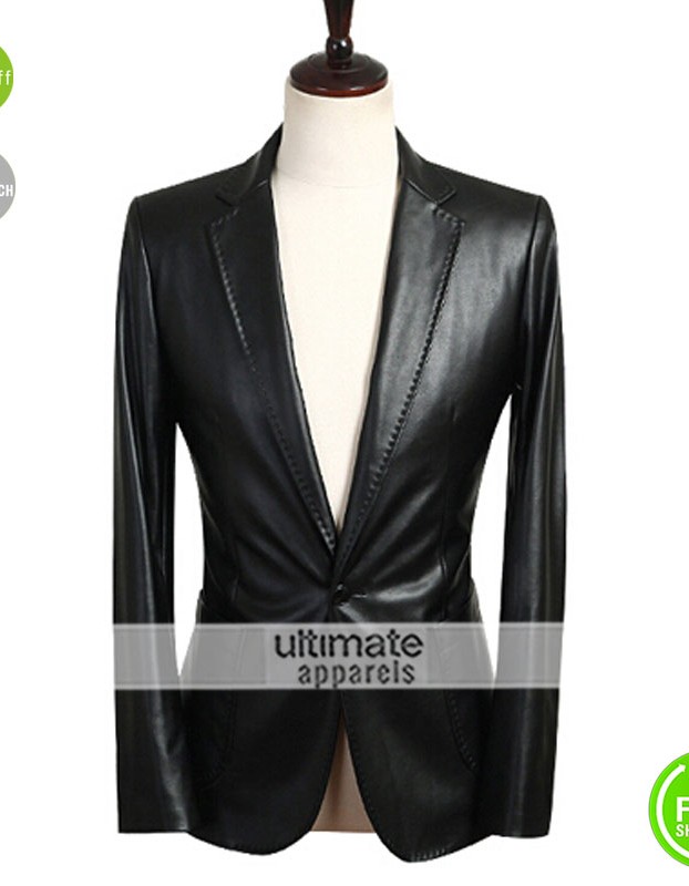 Autum Winter Formal Jacqueta De Couro Masculina Blazer