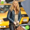 Blake Lively Blue Slimfit Leather Jacket