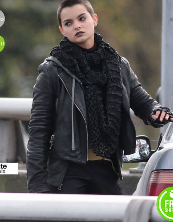 Deadpool Brianna Hildebrand Black Costume Jacket