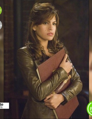 Ghost Rider Eva Mendes (Roxanne Simpson) Leather Jacket