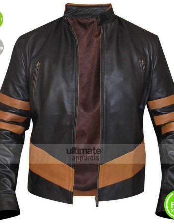 Halloween Logan Hugh Jackman Wolverine Leather Jacket