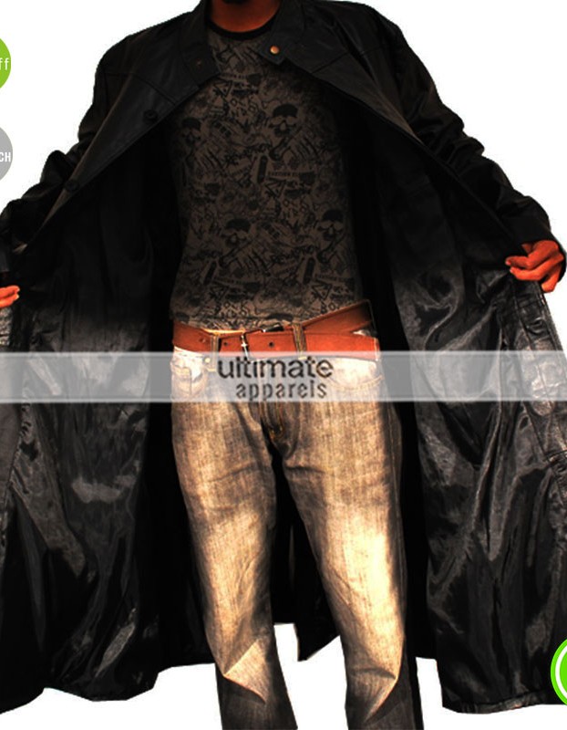Matrix Neo Evolution Leather Trench Coat