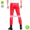 New Red Leather Pant For Men