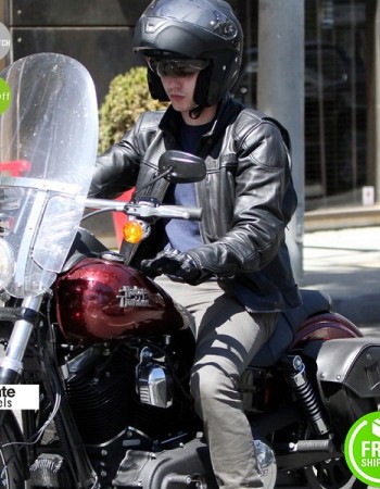 Nicholas Hoult Biker Leather Jacket
