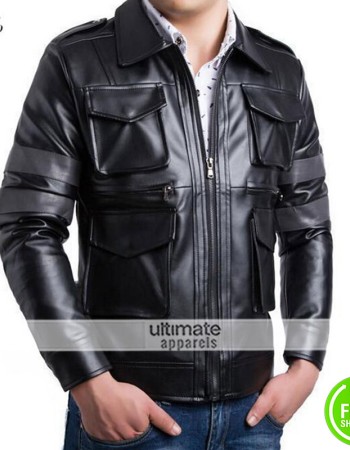 Resident Evil Faux Black Leather Jacket