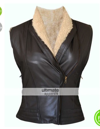 The Walking Dead Laurie Holden Andrea Fur Jacket 