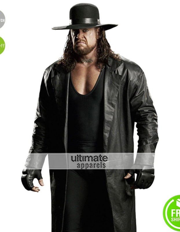 Undertaker WWE Replica Trench Leather Costume Coat