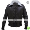 Bombshell Harley Quinn Bomber Fur Leather Jacket