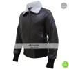 Bombshell Harley Quinn Bomber Fur Leather Jacket