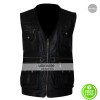 Men's 4 Pocket Zipper Leather Vest 