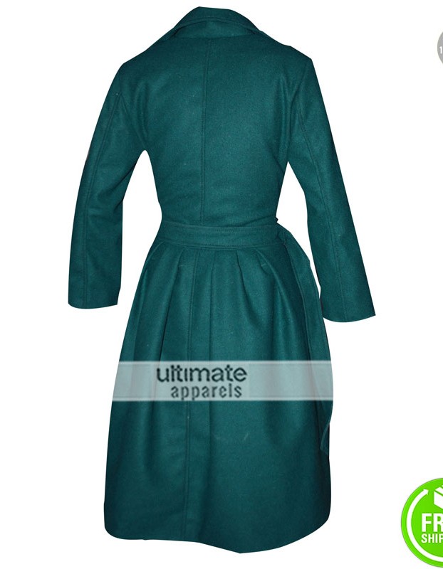 The Age of Adaline Blake Lively Wool Green Trench Coat