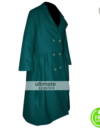 The Age of Adaline Blake Lively Wool Green Trench Coat