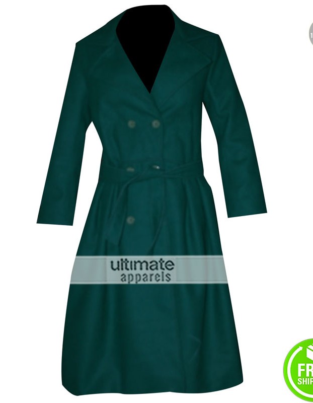 The Age of Adaline Blake Lively Wool Green Trench Coat