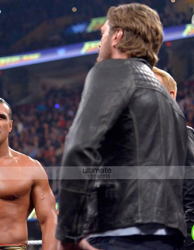 Edge WWE FastLane Quilted Black Leather Jacket