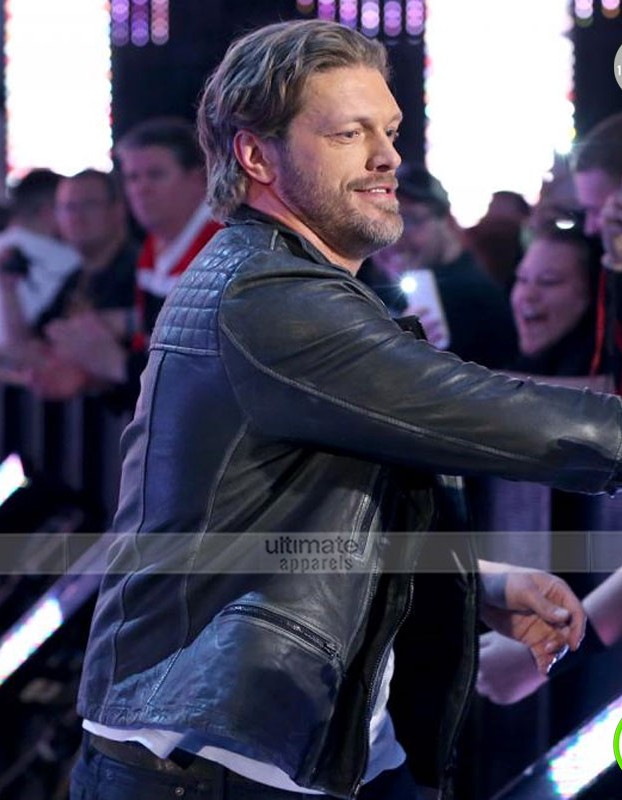 Edge WWE FastLane Quilted Black Leather Jacket