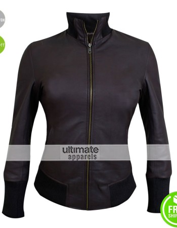 Once Upon A Time Jennifer Morrison Brown Bomber Police Jacket