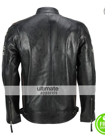 XPOSED CLASSIC Urban Retro Slim Fit Racing Jacket 
