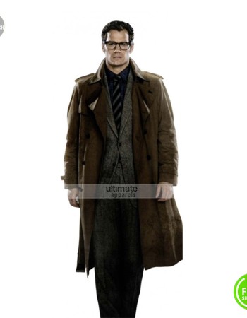 Batman V Superman Henry Cavill Superman Trench Coat