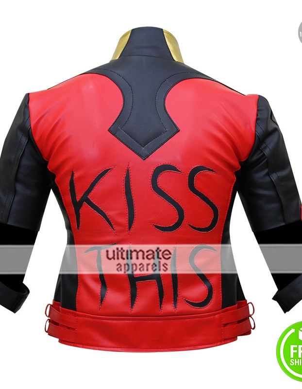 Harley Quinn Gods Among Us Kiss This Costume Jacket