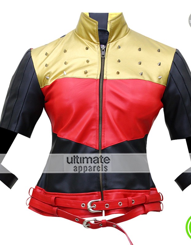 Harley Quinn Gods Among Us Kiss This Costume Jacket