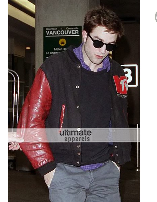 Robert Pattinson MTV Bomber Letterman Jacket