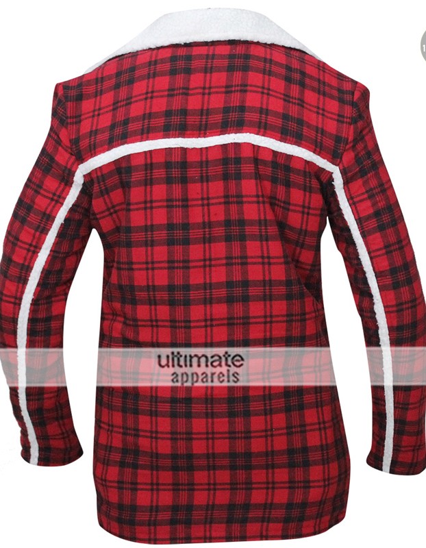 Deadpool Ryan Reynolds Wade Wilson Red Shearling Jacket