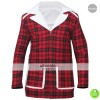Deadpool Ryan Reynolds Wade Wilson Red Shearling Jacket