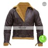 B3 Ginger Aviator Shearling Sheepskin Bomber Jacket