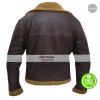 B3 Ginger Aviator Shearling Sheepskin Bomber Jacket