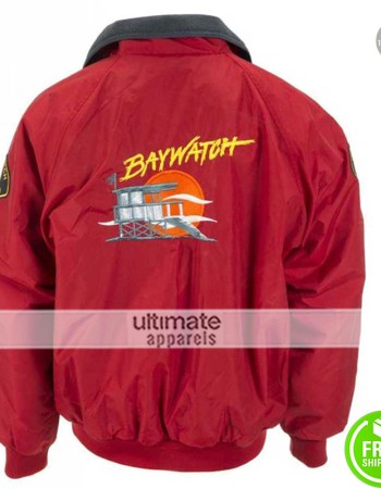 Baywatch TV Series David Hasselhoff Classic Bomber Jacket