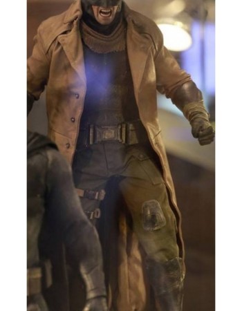 Batman v Superman Dawn of Justice Nightmare Brown Leather Coat