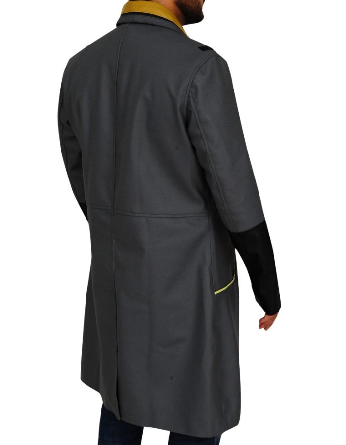 Detroit Become Human Markus Android RK200 Cosplay Black Leather Coat