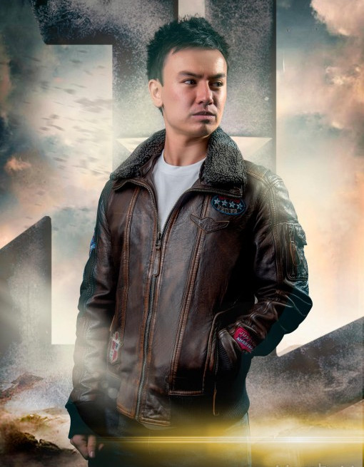 Justice League Unite The League Brown Fur Collar Bomber Leather Jacket