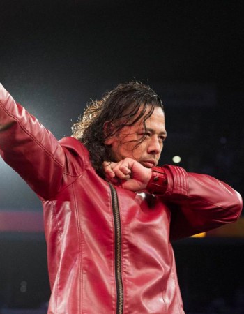 WWE Shinsuke Nakamura Red Leather Jacket